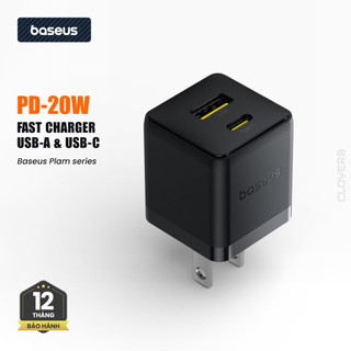 Củ Sạc Nhanh 20W Baseus Palm 2 Cổng USB-C USB-A cho iPhone iPad