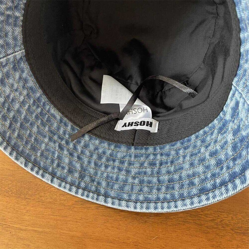 Mũ xô bucket jean chữ R trẻ trung năng động dành cho nữ phong cách dễ thương