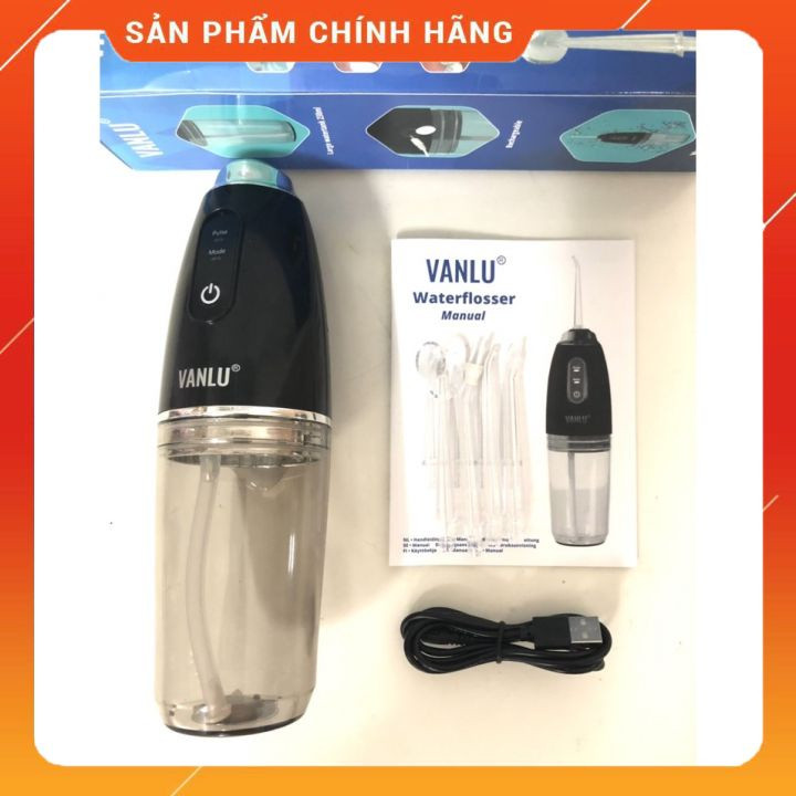 Máy Tăm Nước Vanlu Optismile Hàng Chính Hãng Thương Hiệu Đức Fullbox, Tặng Kèm 4 Đầu Thay Làm Sạch Răng Miệng,Tiện Lợi