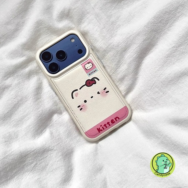 Ốp Điện Thoại Mèo Kitty Dễ Thương Cho OPPO Reno 15 14 13 11 9 Pro Find X9 X8 Pro X8S Plus X7 Vỏ Da PU Hoạt Hình Mèo Con Vỏ Mềm Chống Sốc