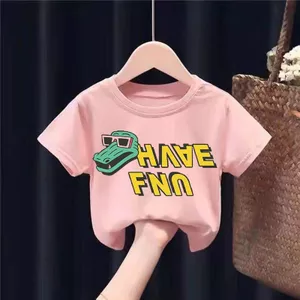 Trẻ em Khủng Long Hoạt Hình Đồ Họa Áo Bé Trai Bé Gái Mùa Hè Tay Ngắn Thường Ngày Trẻ Em Áo Thun