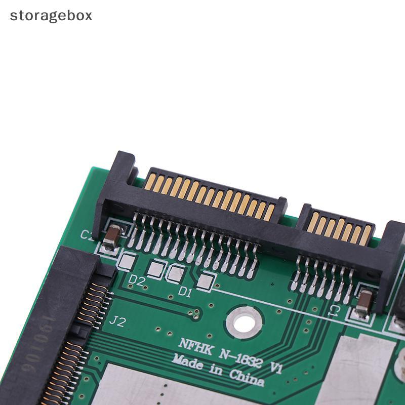 [hộp lưu trữ] mSATA SSD sang 2.5 '' SATA 6.0gps bộ chuyển đổi thẻ mô-đun bảng mini pcie ssd Đẹp