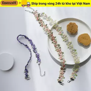 ESSENCEH - Cặp Dây Áo Ngực Hoa Co Dãn, Mềm Mại Chống Trơn Trượt, Phù Hợp Cho Tiệc Cưới