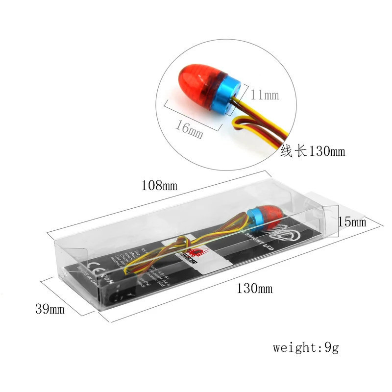 Đèn LED đa chức năng nhấp nháy / nhấp nháy / đèn xoay cho xe mô hình RC 1 / 10 1: 14 Tamiya Tractor RC Engineering Truck