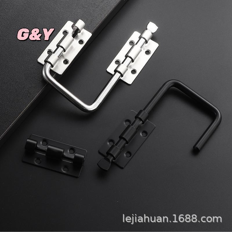 [G & Y-t] 1 Bộ Chốt cổng 90 / 180 độ Bạc / Không đục lỗ Chốt cửa bằng thép không gỉ bền Lo An toàn Hàng rào Bule cửa thiên thần [Mới]