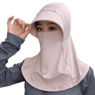 Mặt nạ chống nắng tích hợp mũ và dây đeo cổ - Chống tia UV, phù hợp cho mùa hè đi xe đạp