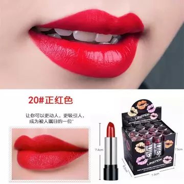 Son Môi Màu Đỏ Lớn Lâu Dài Chống Thấm Nước Chống Dính Cốc Trung Quốc Đỏ Tích Cực Đỏ Mờ Trẻ Em Biểu Diễn Sân Khấu Trang Điểm Son Môi