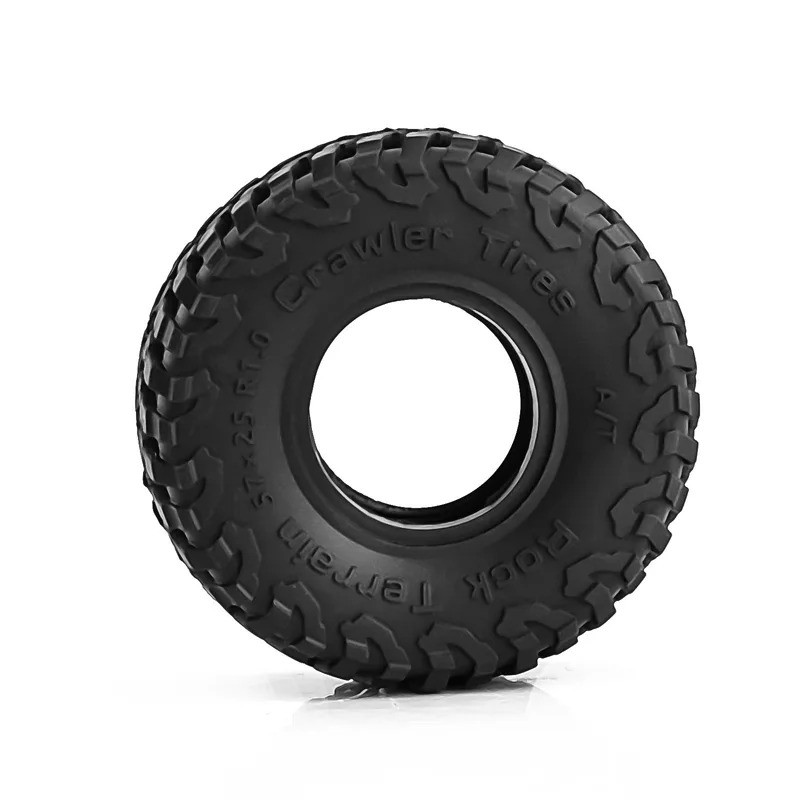 4 57mm 1.0 "Bánh Xe Cao Su Mềm Lốp Bùn Lốp Cho 1 / 18 1 / 24 RC Xe Bánh Xích Trục SCX24 Bronco AX24 TRX4M FMS FCX24 Enduro24