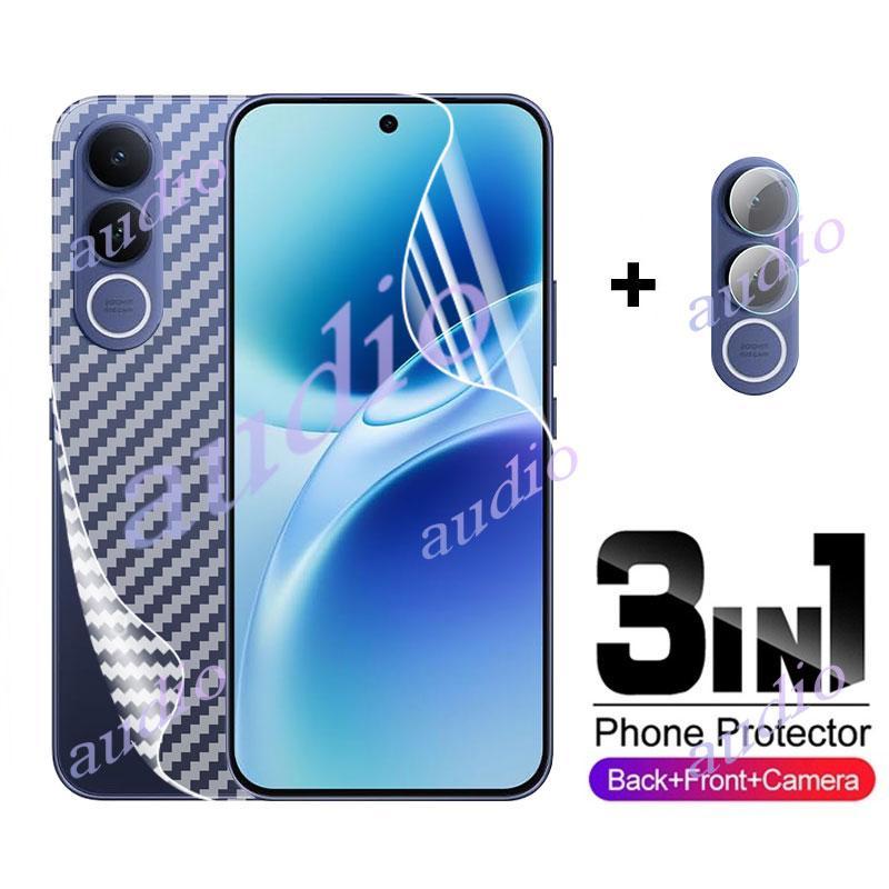 Vivo V70 FE 5G 3in1 Mặt Sau Ống Kính Hydrogel Phim Dành Cho Vivo V70 FE Elite VivoV70 FE Elite 5G Điện Thoại Thông Minh Bảo Vệ Màn Hình Cho VIVO V70 V70FE V70Elite 5G Kính Bảo Vệ Ống Kính Máy Ảnh