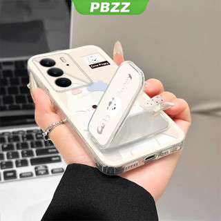 Ốp Lưng Cho Realme C75 REALME C71 4G 2025 Vỏ Điện Thoại Vỏ Mềm Silicon Chống Sốc Trong Suốt Thiết Kế Mới Thẩm Mỹ Chó Dễ Thương Có Giá Đỡ Cho Gương TKXGDQZJ01