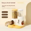 Bình ăn Uống Kết Hợp 2 Trong 1 Cho Chuột Hamster, Dung Tích Lớn Chống Tràn, Bình Tự động Cho Thú Cưng