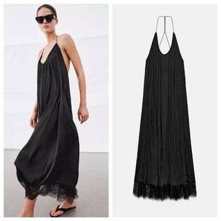 Z Mùa Xuân Ren Khâu Lụa Satin Dây Cổ Áo 2678241