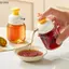 QIUWU 100ml Bình dầu ăn Chai thủy tinh Loại ép Chai bảo quản gia vị Chai kiểm soát dầu đo gia vị.