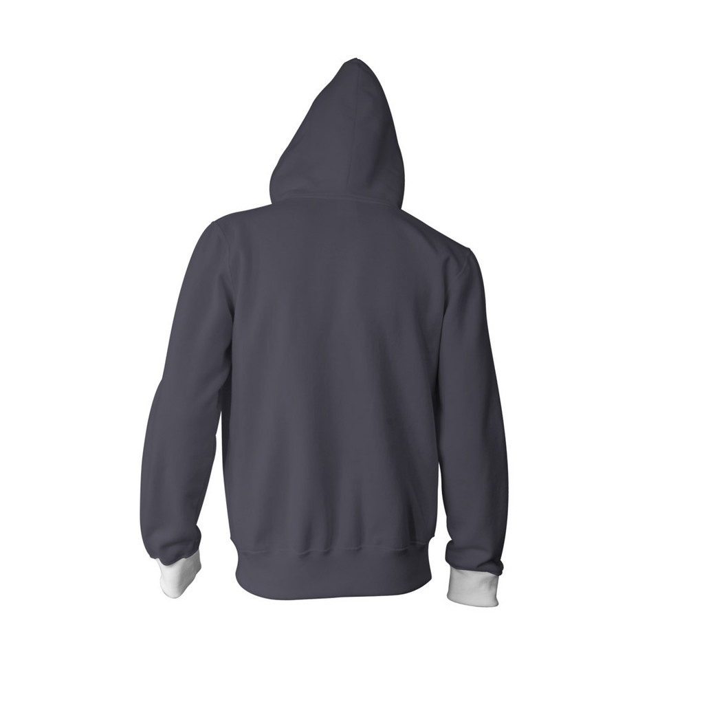 Áo khoác Persona 5 unisex với dây kéo và họa tiết in kỹ thuật số