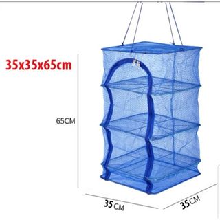 Lồng lưới phơi khô thực phẩm , phơi cá chống côn trùng ruồi muỗi, treo 4 tầng có thể xếp gọn. PA SHOP 2010