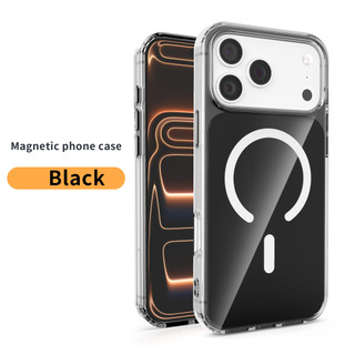 Dành cho Iphone 17 Pro Max / 17 Air / 16 Plus / 15 Pro / 14 / 13 / 12 Ốp điện thoại cứng pha lê Mặt sau từ tính Chống rơi Vỏ mỏng chống sốc