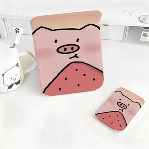 Dưa hấu lợn bột Gương Gập Để Bàn V Phòng, Gương Trang Điểm Siêu Nét