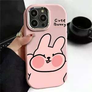 Mặ xinh xinh xắn MifiKhung kim loại phồng phù hợp với vỏ điện thoại 17/16 Pro/15/14 13