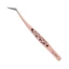 SA 13cm Dài Bent Đầu Nhíp Inox Cho Thêu Sò Nhật Ký Thủ Công