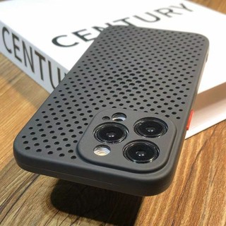 Ốp Điện Thoại Mềm Silicon Tản Nhiệt Cho iPhone 11 12 13 14 15 16 17 Pro Max XS Max XR 7 8 Plus Ốp Lưng Thoáng Khí