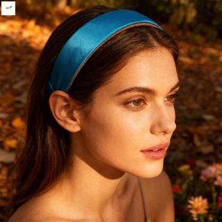 Băng đô Satin màu trơn rộng - Phụ kiện tóc cổ điển dành cho nữ