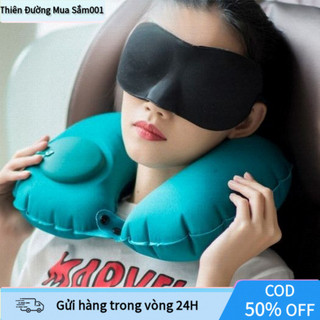 【COD】Gối du lịch thông minh tự phồng với thiết kế chữ U, không chiếm diện tích và dễ dàng mang theo bên mình.