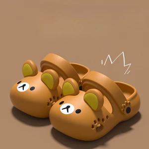 2026 Dép Rilakkuma Mới Cho Bé Trai Và Bé Gái, Dép Đế Mềm Ngoài Trời Cùng Phong Cách Mùa Hè