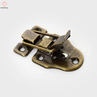 [PCW-T] 4 Chiếc Trang Sức Vintage Hộp Gỗ Hẹp Ngăn Kéo Chốt Vali Trang Trí Chốt Chốt Bule Khóa Phần Cứng Nội Thất