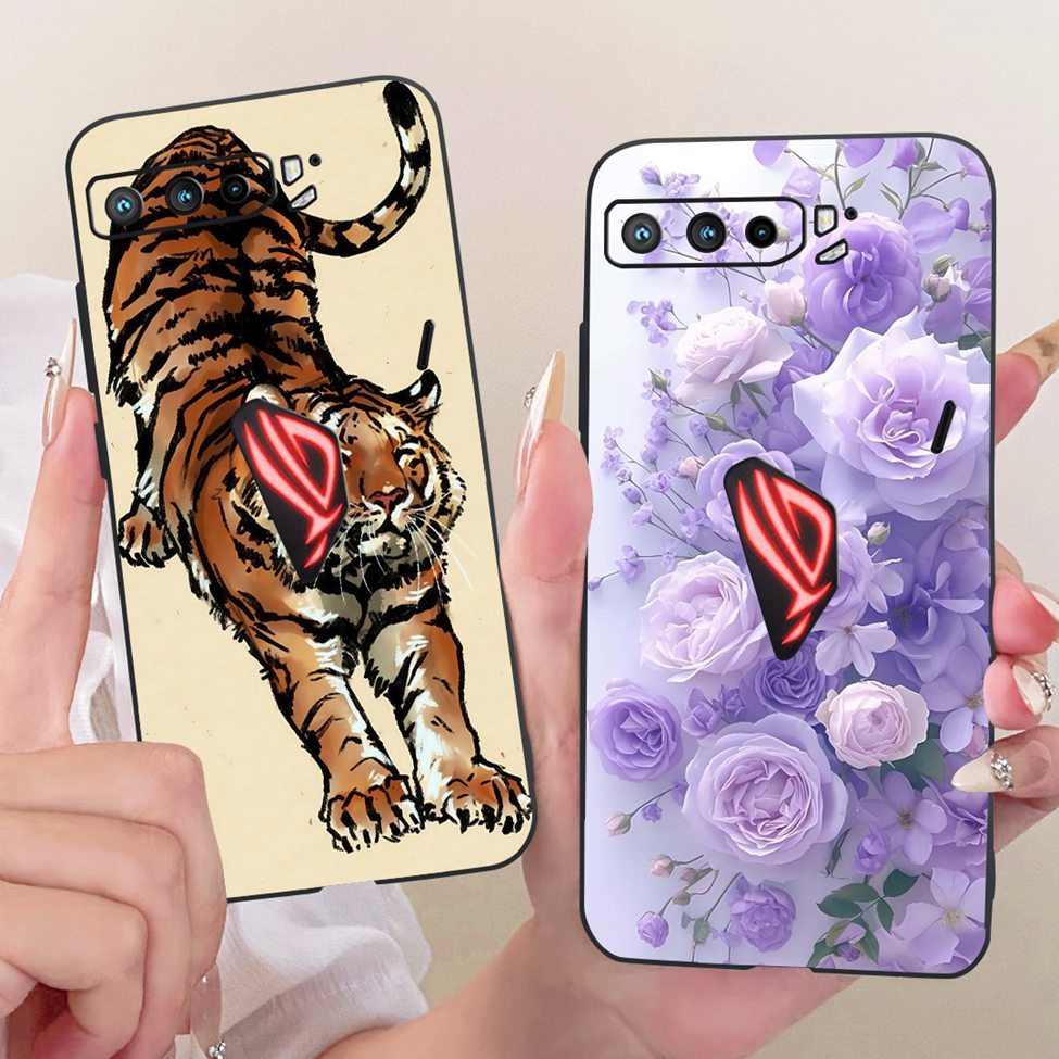 Ốp Điện Thoại Asus ROG Điện Thoại 3 Vỏ Silicon Mèo Dễ Thương Thời Trang Vỏ Sơn Ngộ nghĩnh ZS661KS I003DD I003D