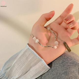 Vòng tay nữ đính cườm opal sáng tạo, phong cách Hàn Quốc tối giản và cổ điển