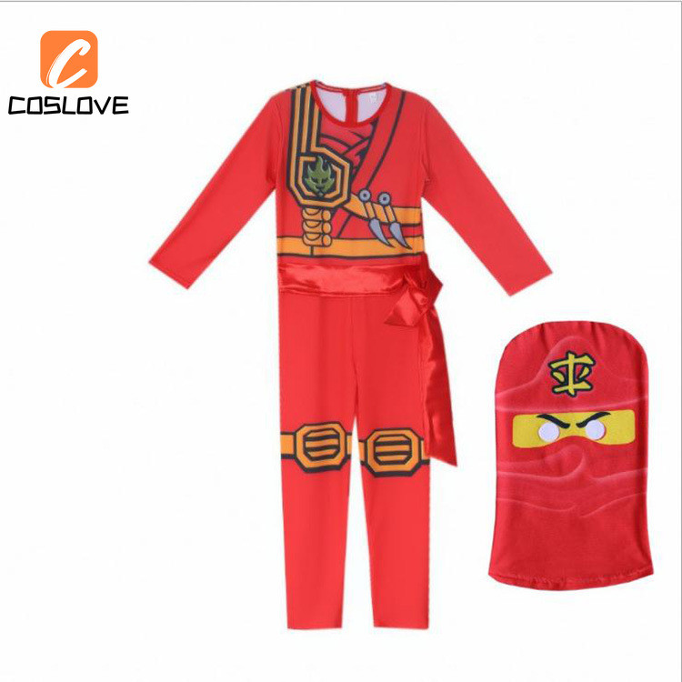Anime Phim LEGO Ninjago Cosplay Quần Áo Trọn Bộ Trang Phục Trang Phục Cho Trẻ Em Áo liền quần Tiệc Gia Đình Cosplay Đồng Phục