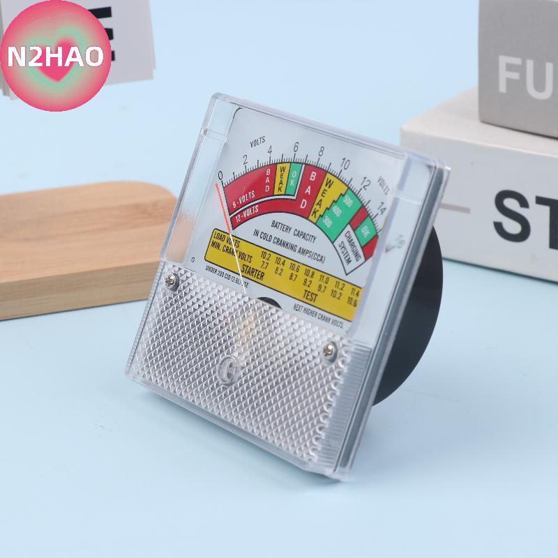 Đồng hồ đo công suất pin N2HAO cho máy kiểm tra chính xác điện áp đa năng 6V 12V 16V cho xe đạp E Hệ thống năng lượng mặt trời Nhà để xe ô tô Sử dụng n