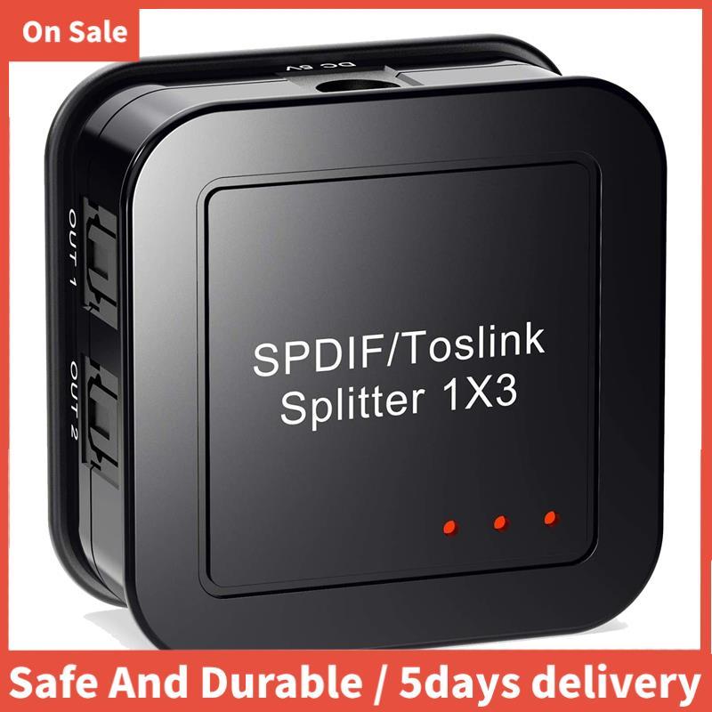 Bộ chia âm thanh quang kỹ thuật số 1X3, Bộ chia âm thanh sợi quang SPDIF TOSLINK kỹ thuật số, 1 trong 3 Out, cho HDTV DVD Blue-Ray