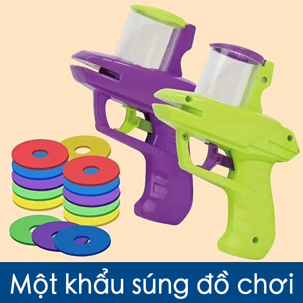 Đồ chơi súng bắn đĩa xốp cho trẻ em chơi ngoài trời và trong nhà, súng bắn đĩa bay.