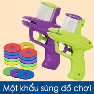 Đồ chơi súng bắn đĩa xốp cho trẻ em chơi ngoài trời và trong nhà, súng bắn đĩa bay.