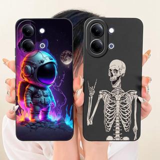 Dành Cho Vivo Y05 4G Y11D 4G / Vivo Y11 5G Y21 5G Vỏ Điện Thoại Hoạt Hình Gấu Trúc Thỏ Phi Hành Gia Họa Tiết Mèo Vỏ Silicon Lỏng