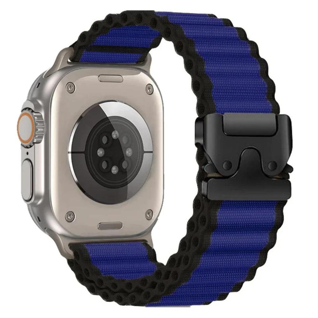Dây đeo Nylon cho Apple Watch Series11 / 10 46mm 42mm Ultra3 / 2 / 1 49mm 45mm 44mm 42mm 41mm 40mm 9 8 7 6 SE 5 4