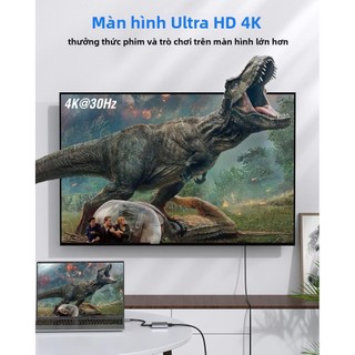 Bộ chuyển đổi 3 trong 1 Hub Type C sang HDMI Cáp sạc 4K USB 3.0 Bộ chuyển đổi USB-C 3.1