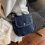 Túi vải Denim YUUKII, Túi đeo chéo đơn giản, Túi mua sắm đa chức năng thời trang dành cho nữ