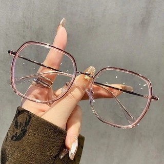 Kính mắt khung kim loại tròn chống xanh, bảo vệ bức xạ máy tính, phong cách Hàn Quốc