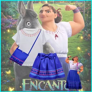 GN Disney Encanto Phim Hoạt Hình Hercules LUISA Trang Phục Hóa Trang Cho Trẻ Em Bé Gái Mùa Hè Halloween Đảng Hiệu Suất P