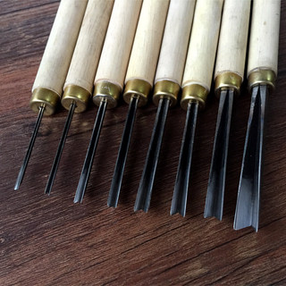 Dụng cụ khắc chế biến gỗ Dongyang Dao khắc tay Dụng cụ dao hình chữ V Dao tam giác hình chữ V đã được mài sắc nét