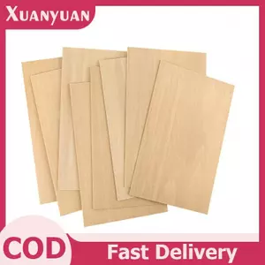 XUAN 10 Cái Bảng Basswood 15x10cm - Tấm gỗ mỏng chưa hoàn thiện 2mm để làm đồ thủ công & mô hình Chip gỗ trang trí VN