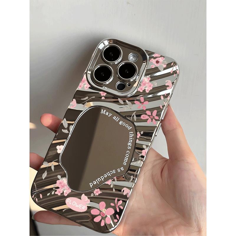 Hồng đầy đủ màn hình chiffon phù hợp với 17/16pronax/14Promax gương 13/12pro mới 7/8plus