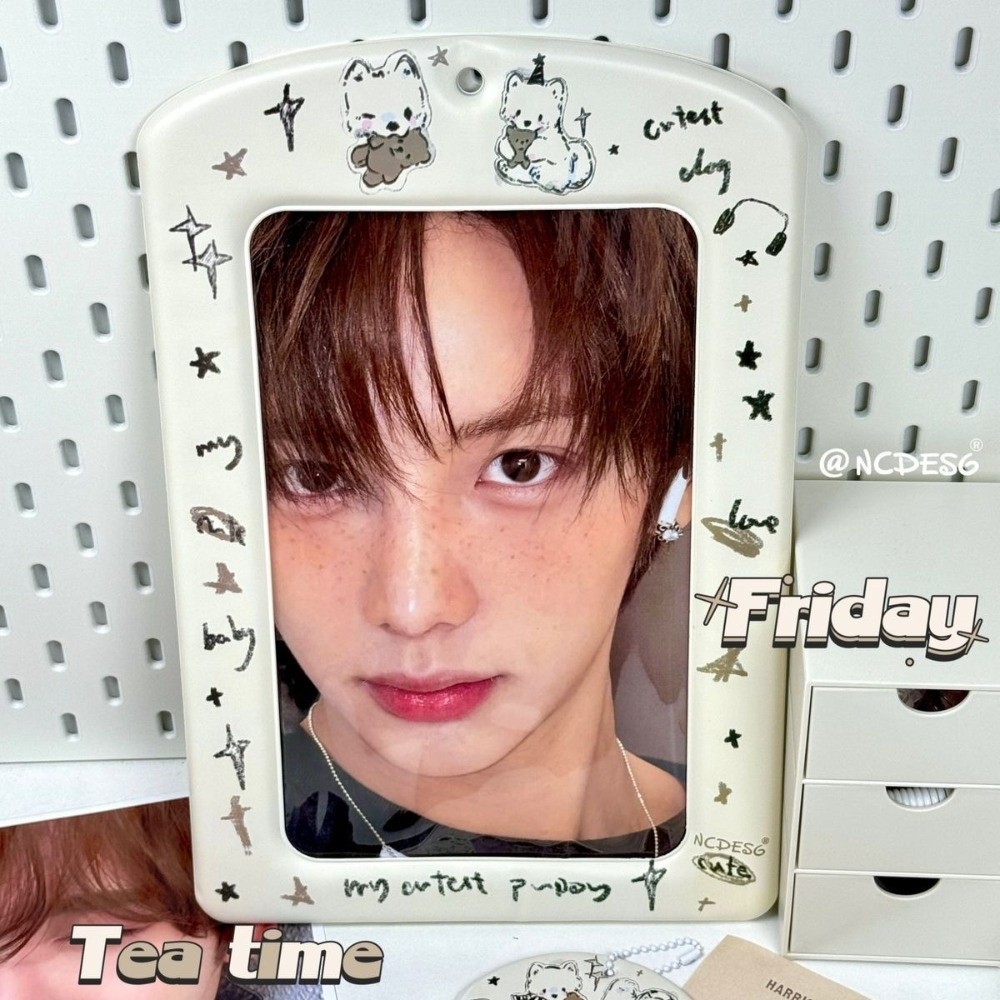 Giá đỡ Photocard WOAY, Vỏ bảo vệ hình ảnh thần tượng Hàn Quốc A4, Hộp đựng thẻ ảnh đầy màu sắc PVC khổng lồ hợp thời trang dành cho người hâm mộ