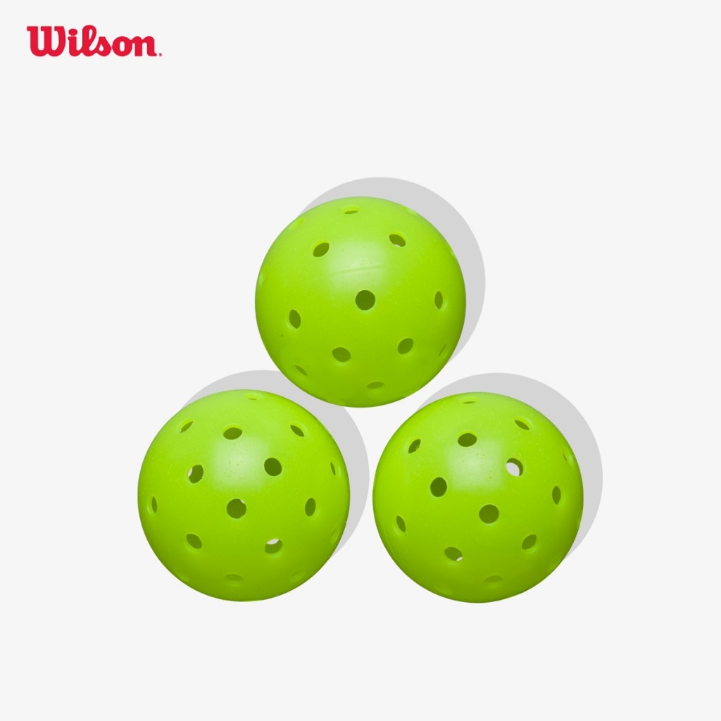 Wilson Max 40 Outdoor Bóng Pickleball 3 Pack Green WR8909201001
