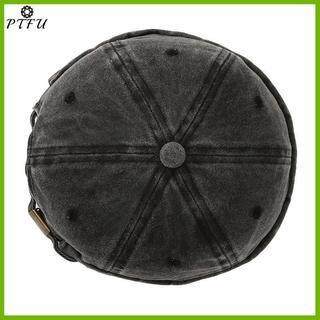 PTFU Thời Trang Denim Docker Vành Mũ Màu Trơn Thủy Thủ Beanie Mũ Nam Nữ Có Thể Điều Chỉnh Bố Nón Mới