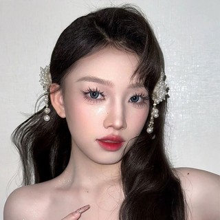 Mũ cô dâu, kẹp tóc tua rua, phong cách sang trọng và thời trang, phụ kiện chụp ảnh