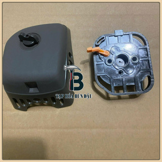 Bô e (lọc gió) máy cắt cỏ Thụy Điển Husqvarna 143 - 541-226 (gồm: 2 nắp + mút + nút vặn)