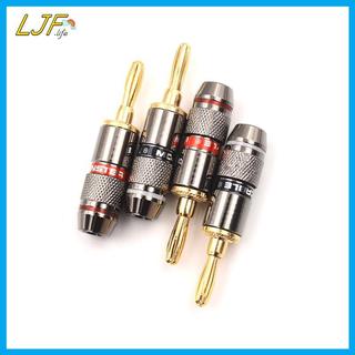 LJF 4 Chiếc Mạ Vàng BFA 4 Mm Chuối Cắm Nam Loa Kết Nối Adapter VN